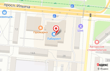 Супермаркет Перекрёсток в ​ТЦ Меридиан на карте