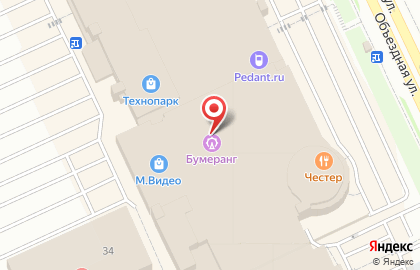 Мебельный магазин Шатура на Объездной улице на карте