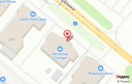 Автосалон Автоград в Тюмени на карте