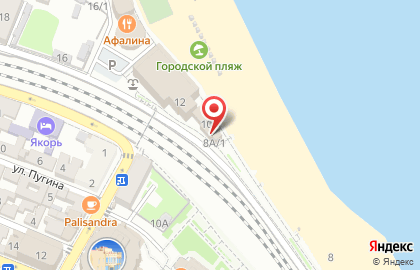 Пляж Городской на карте