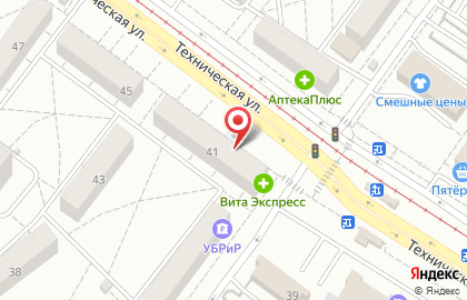 Оператор сотовой связи Мотив на Технической улице на карте