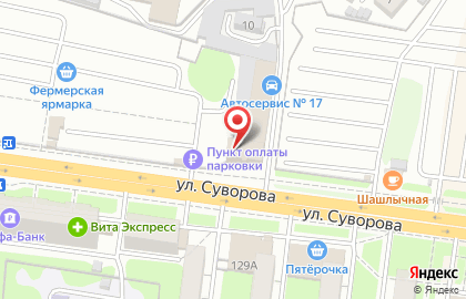 Магазин автозапчастей AutoPolka.ru на улице Суворова на карте