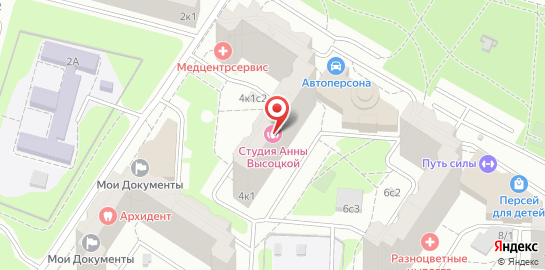 Клиника МедЦентрСервис на метро Улица Академика Янгеля на карте