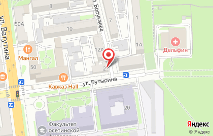 Стоматология ЕвроДент во Владикавказе на карте