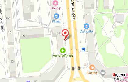 Банкомат Левобережный на улице Станиславского, 12 на карте