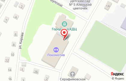 Физкультурно-спортивный комплекс Локомотив на улице Пушкина на карте