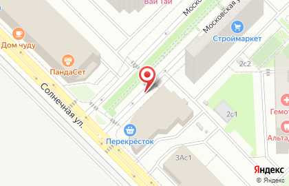 Якитория в Московском на карте