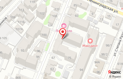 Салон лазерной эпиляции Инфинити на улице Алексея Толстого на карте