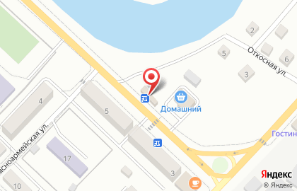 Продовольственный магазин Лебедь в Южно-Сахалинске на карте