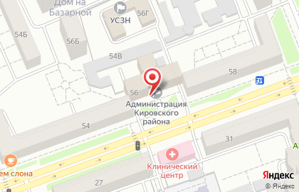 Администрация Кировского района в Красноярске на карте