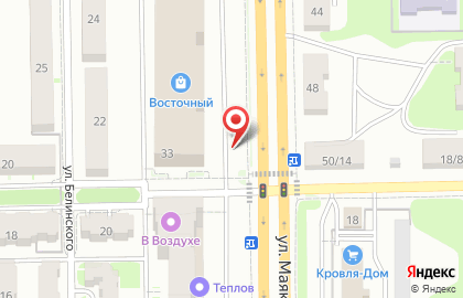 Супермаркет Пятёрочка на улице Маяковского на карте
