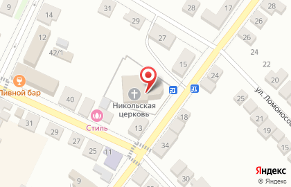 Церковь Николая Чудотворца на улице М.Горького на карте