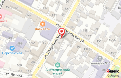 Московский финансово-промышленный университет Синергия на улице Дзержинского на карте