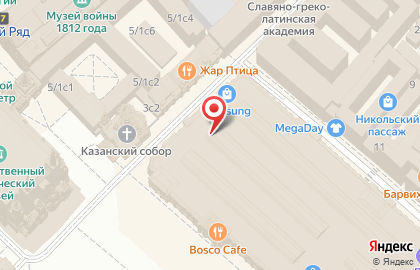 Сеть смузи-баров Macadamia на Красной площади на карте
