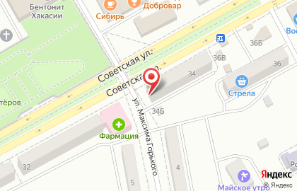 Продуктовый магазин Западный на Советской улице на карте