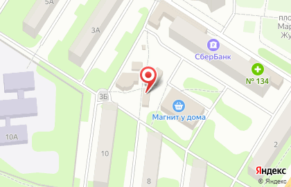 Киоск по продаже фруктов и овощей в Ярославле на карте