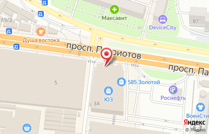 Магазин цифровой и бытовой техники DNS на проспекте Патриотов на карте