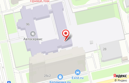 СТО на Звёздной на карте