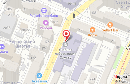 Самарский Государственный Технический Университет (самгту), гоу впо на Молодогвардейской улице на карте