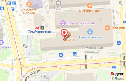 Банкомат МИнБанк на Семёновской площади на карте