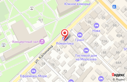 Продуктовый магазин на ул. Калинина, 20а на карте
