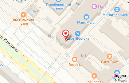 Фитнес-центр Флекс Джим на проспекте Комарова на карте