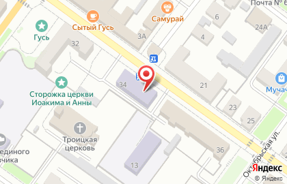 Общественная приемная партии Единая Россия в Гусь-Хрустальном на карте