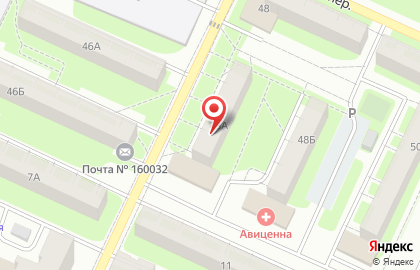 Линда в Техническом переулке на карте