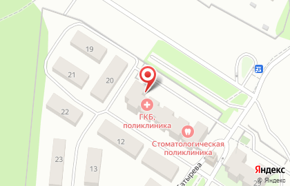 Московская областная станция скорой медицинской помощи в Домодедово на карте