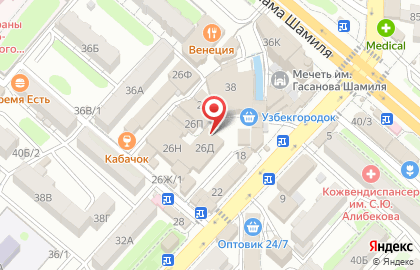 Магазин №22 на проспекте Имама Шамиля на карте