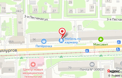 Салон мебели Полонез в Пролетарском районе на карте