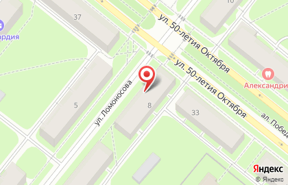 Салон красоты Marafet на улице Ломоносова на карте