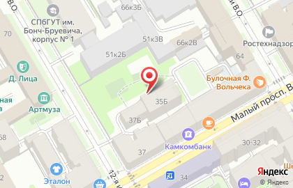 Пирогоф в Василеостровском районе на карте
