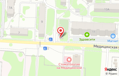 Продовольственный магазин Меркурий на Медицинской улице на карте