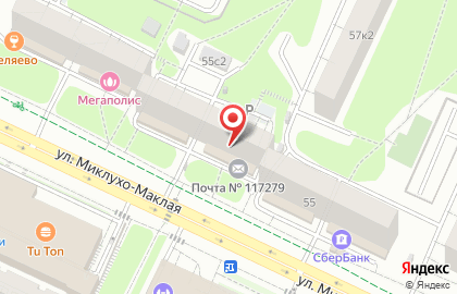 Почта Банк в Москве на карте
