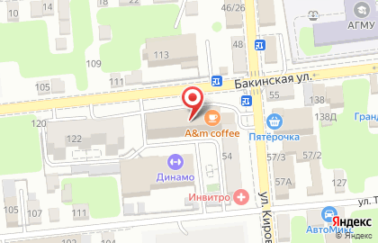 Банкомат ВТБ на Бакинской улице на карте