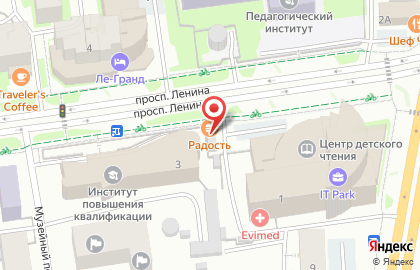 Магазин Радость на проспекте Ленина на карте