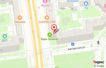 Сервисный центр АС+ на проспекте Стачек на карте