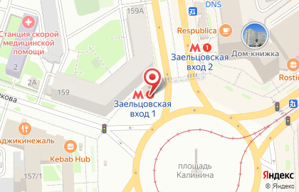 Банкомат СберБанк на площади Калинина на карте