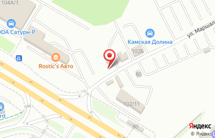 Торгово-сервисная компания на улице Спешилова на карте