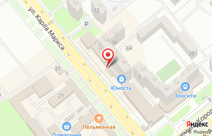 Фирменный магазин Колизей на улице К.Маркса на карте
