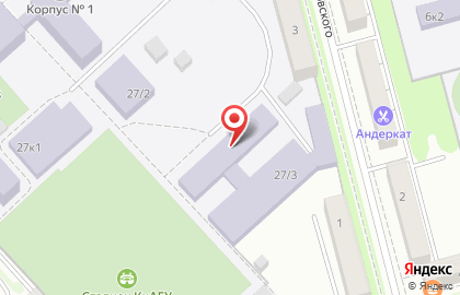 КнАГТУ, Комсомольский-на-Амуре государственный технический университет на проспекте Ленина на карте