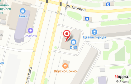 Магазин электроники и бытовой техники DNS в Екатеринбурге на карте