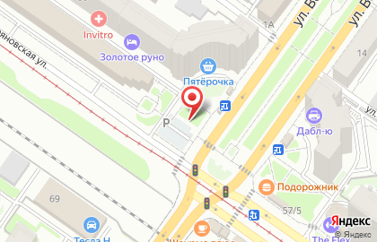 Киоск по продаже хлебобулочных изделий в Калининском районе на карте