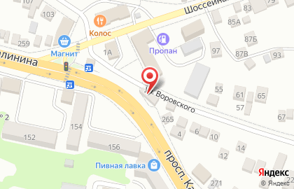Парикмахерская Амалия на улице Воровского на карте