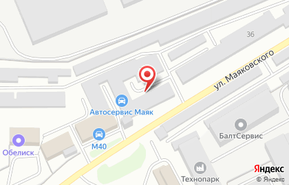 Автосервис Маяк на улице Маяковского на карте