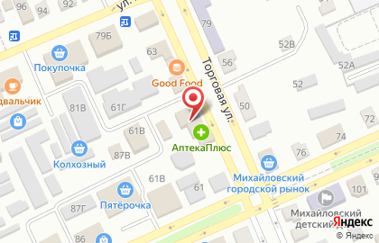 Фиалка в Волгограде на карте
