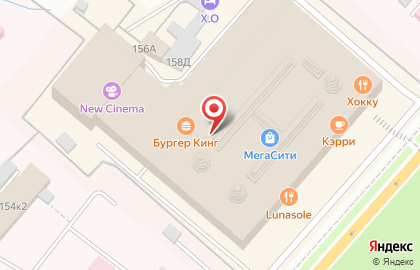 Ресторан быстрого питания Бургер Кинг на Ново-Садовой улице на карте