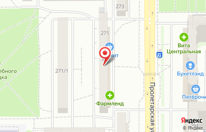Продуктовый магазин Летний Луг на Пролетарской улице на карте