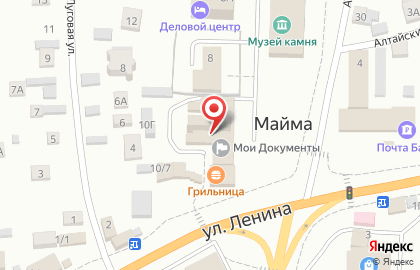 Губерния на улице Ленина на карте